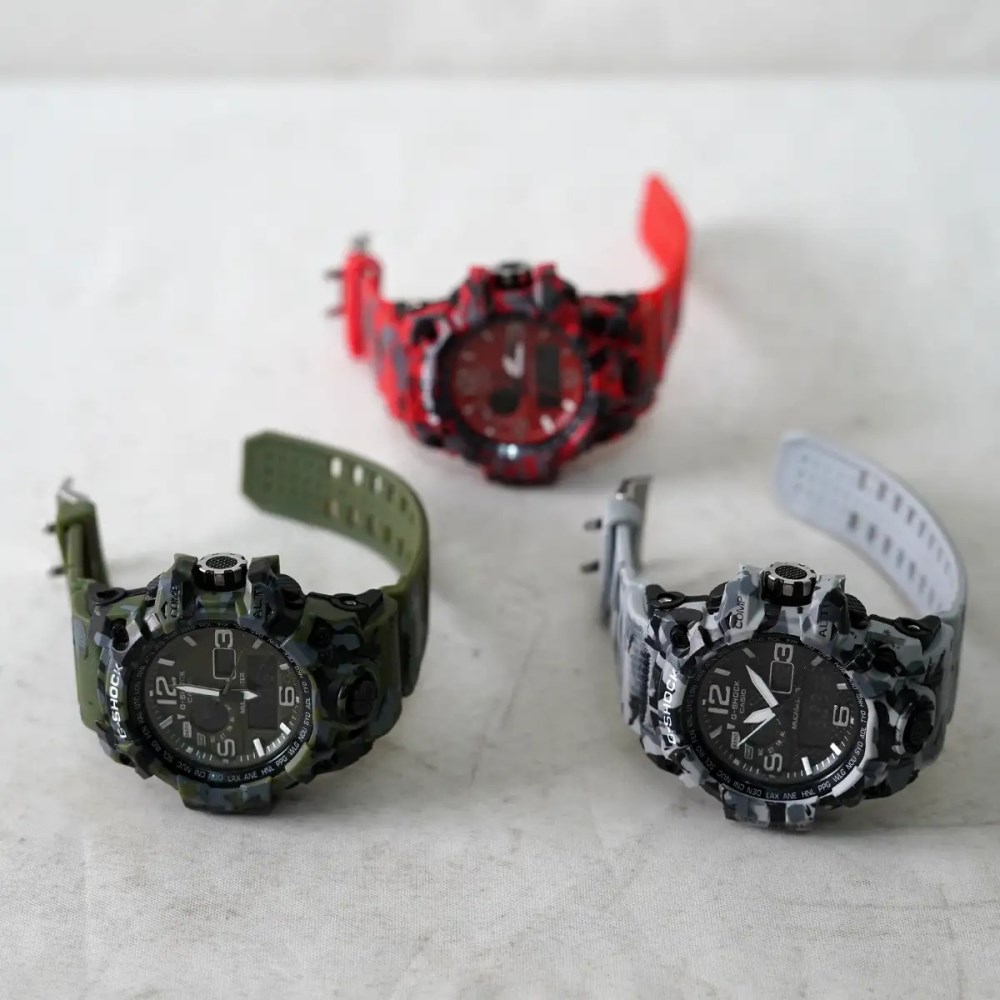 ساعت اسپرت G-SHOCK سه سنسوره طرح ارتشی ( در 3 رنگ بندی )