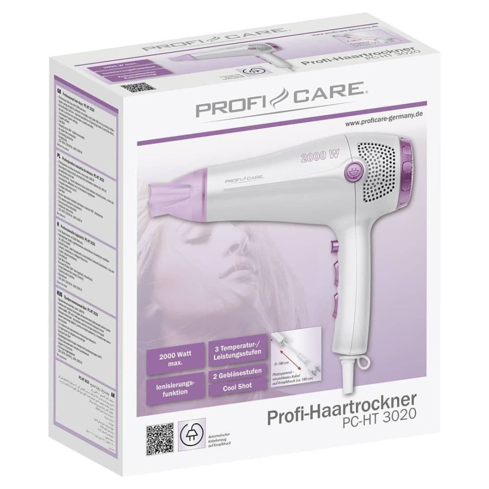 سشوار پروفی ‎کر, PROFI CARE, PC-HT 3020