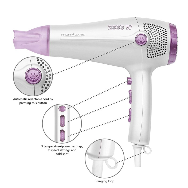 سشوار پروفی ‎کر, PROFI CARE, PC-HT 3020