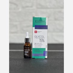 سرم لایه بردار گلیکولیک اسید 15٪ اولاین Eveline مدل گلیکول تراپی حجم 18 میلی لیتر