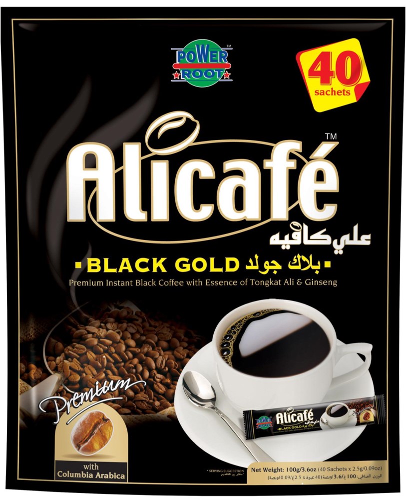 علی کافه بلک گولد 100 گرمی بسته 40 عددی